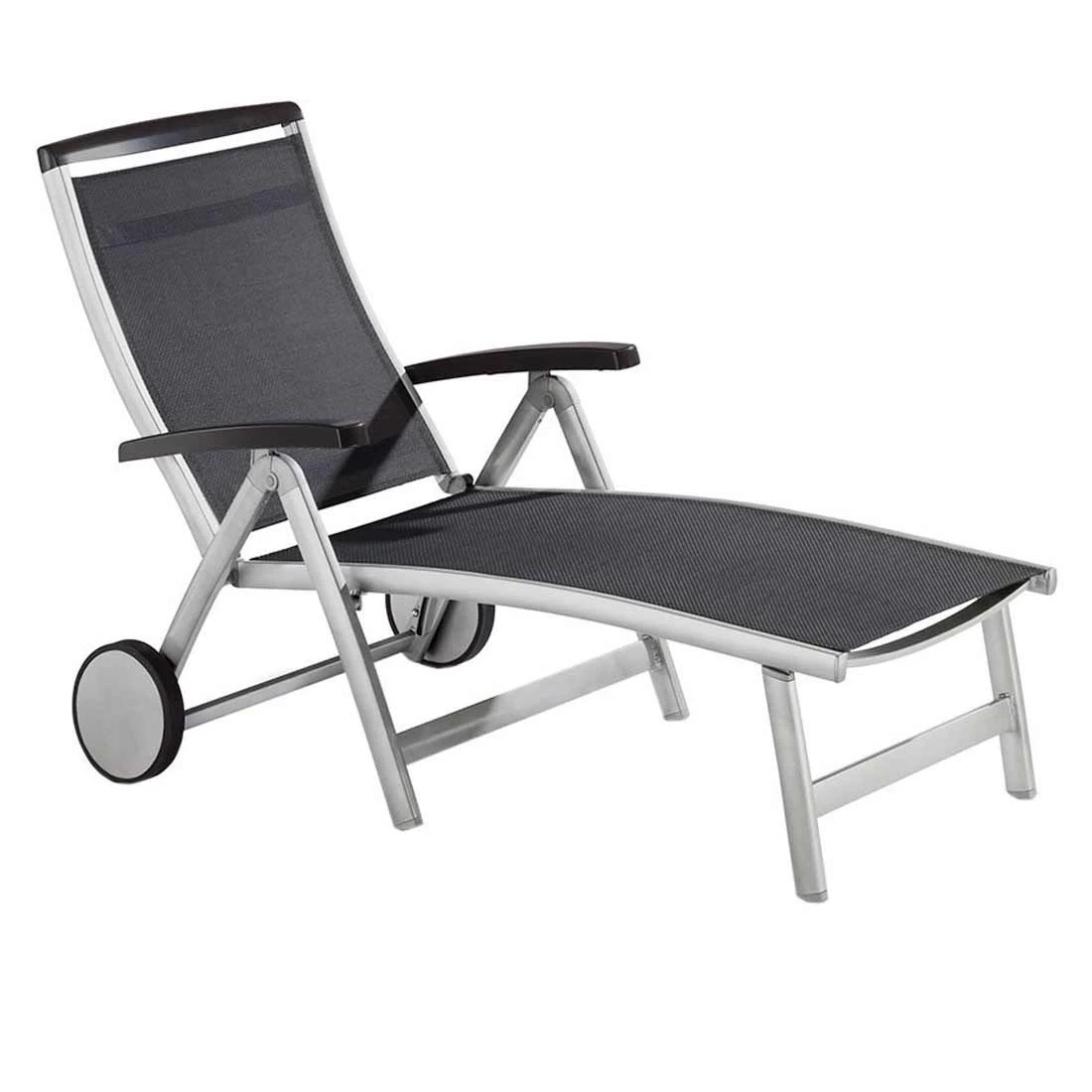 Sieger Royal Gartenliege Aluminium/Textilene Graphit/Grau 1 Sieger Royal Gartenliege Aluminium/Textilene Graphit/Grau