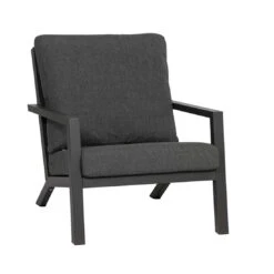 Siena Garden Belia Loungesessel Aluminium Inklusive Kissen Charcoal Grey/Anthrazit