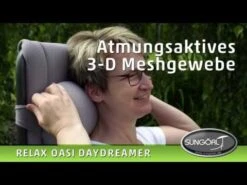 Sungörl Oasi Daydreamer Relaxliege Stahl/3D-Gewebe Anthrazit/Natur