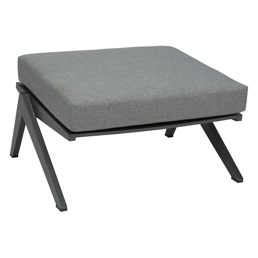 Stern Jackie Loungehocker Aluminium Inklusive Kissen Anthrazit/Seidengrau 1 Stern Jackie Loungehocker Aluminium Inklusive Kissen Anthrazit/Seidengrau