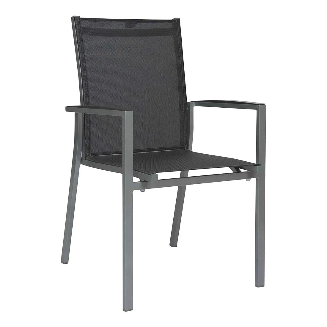 Stern New Levanto Stapelsessel Aluminium/Textilene Graphit/Silbergrau 1 Stern New Levanto Stapelsessel Aluminium/Textilene Graphit/Silbergrau