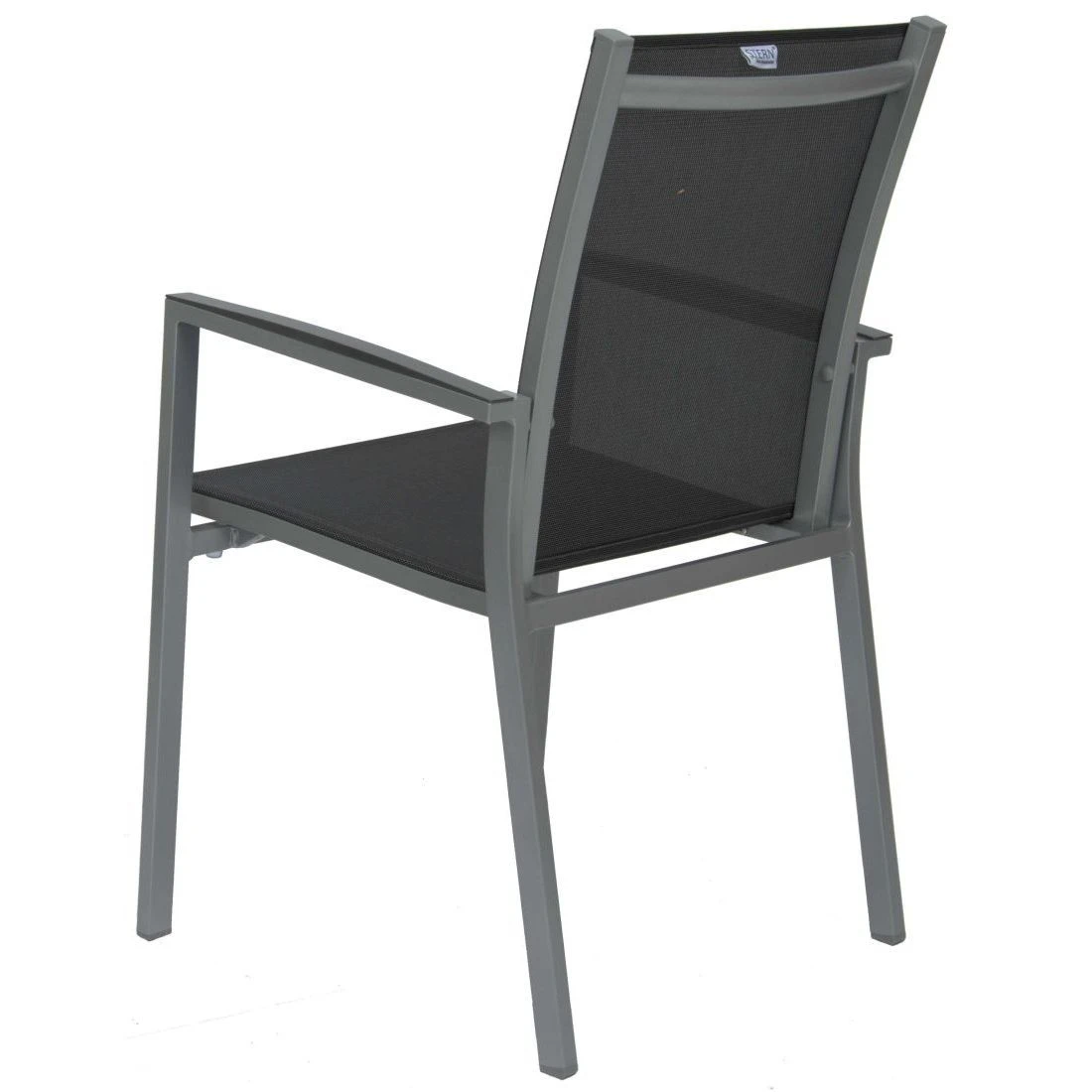 Stern New Levanto Stapelsessel Aluminium/Textilene Graphit/Silbergrau 5 Stern New Levanto Stapelsessel Aluminium/Textilene Graphit/Silbergrau – Bild 5