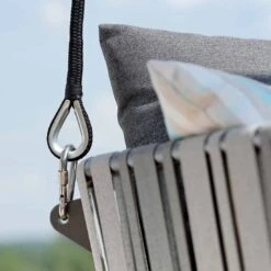 Stern Space 2-Sitzerschaukel Aluminium/Gurtbespannung Anthrazit-Grau/Seidengrau -Gartenmobel Verkauf 1029284 3