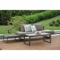Stern New Holly Gartensofa Aluminium/Textilene Anthrazit/Seidengrau -Gartenmobel Verkauf 1077310 7