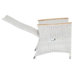 LC Garden Chelsea Gartensessel Geflecht Mit Teak-Armlehnen White Wash/Anthrazit -Gartenmobel Verkauf 1093293 3