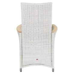 LC Garden Chelsea Gartensessel Geflecht Mit Teak-Armlehnen White Wash/Anthrazit -Gartenmobel Verkauf 1093293 4