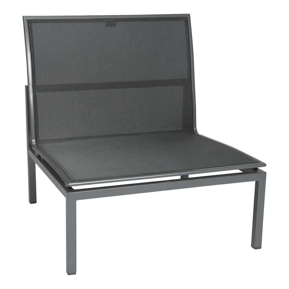 Stern Skelby Loungeset 6-tlg. Aluminium/Textilene Inkl. Kissen Graphit/Silbergrau/Schiefergrau 5 Stern Skelby Loungeset 6-tlg. Aluminium/Textilene Inkl. Kissen Graphit/Silbergrau/Schiefergrau – Bild 5