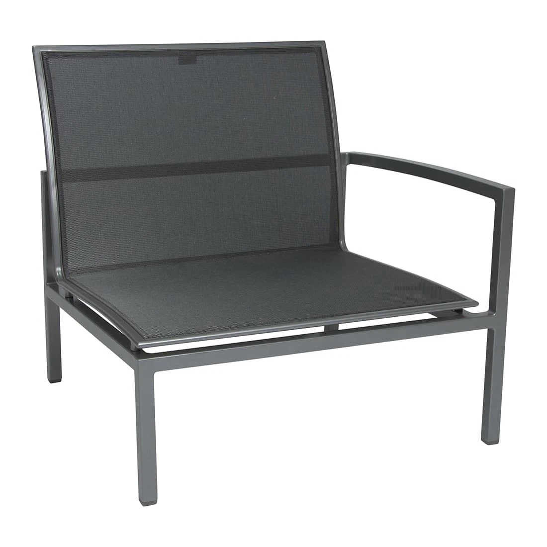 Stern Skelby Loungeset 6-tlg. Aluminium/Textilene Inkl. Kissen Graphit/Silbergrau/Schiefergrau 6 Stern Skelby Loungeset 6-tlg. Aluminium/Textilene Inkl. Kissen Graphit/Silbergrau/Schiefergrau – Bild 6