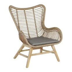 OUTLIV. Aurora Loungesessel Mit Fußablage Akazie/Geflecht Teaklook/Grau -Gartenmobel Verkauf 1095779 3