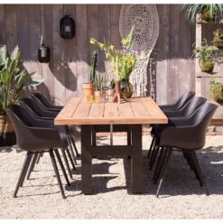 Hartman Sophie Studio Gartenmöbelset 7tlg. Tisch 240x100cm Schwarz