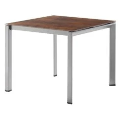 Sieger Gartentisch 90x90cm Aluminium/Polytec Graphit/Bronze