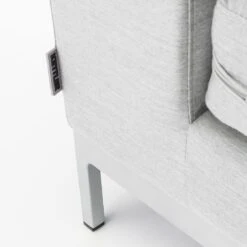 Kettler Ego Modular Gartensofa + Loungetisch Ø92cm Sunbrella Silber/Hellgrau Meliert -Gartenmobel Verkauf 1106581 12