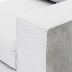 Kettler Ego Modular Gartensofa + Loungetisch Ø92cm Sunbrella Silber/Hellgrau Meliert -Gartenmobel Verkauf 1106581 6