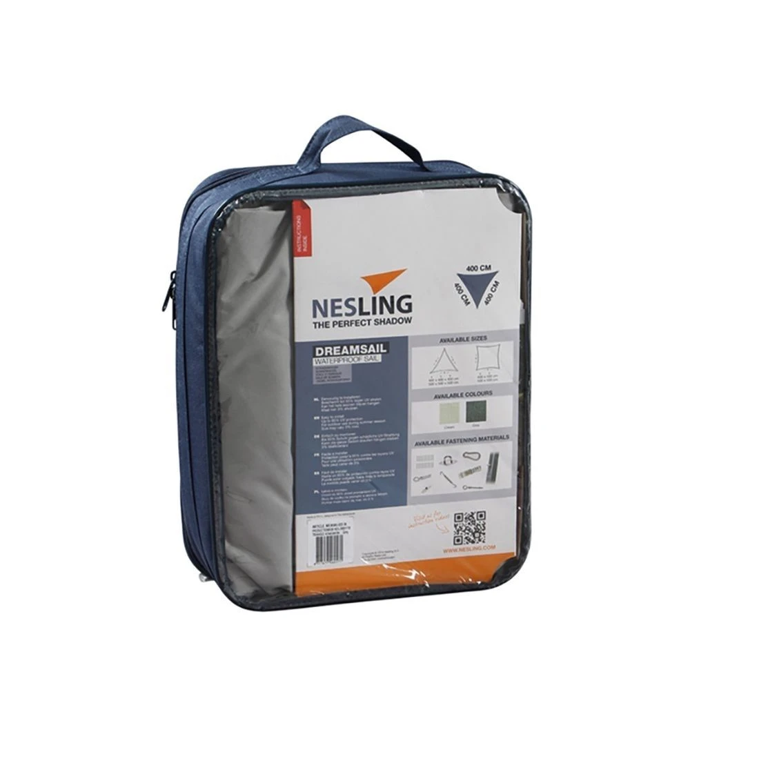 Nesling Dreamsail Sonnensegel 3-Eck 400x400 Cm Polyester Grau 2 Nesling Dreamsail Sonnensegel 3-Eck 400x400 Cm Polyester Grau – Bild 2