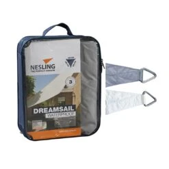 Nesling Dreamsail Sonnensegel 3-Eck 400x400 Cm Polyester Grau 5 Nesling Dreamsail Sonnensegel 3-Eck 400x400 Cm Polyester Grau -Gartenmobel Verkauf 1108495 3
