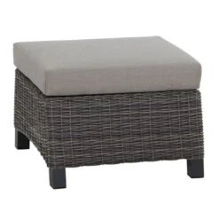 Siena Garden Corido Loungehocker Gardino®-Geflecht/Polster Charcoal Grey/Taupe