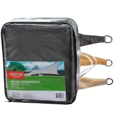 Siena Garden Solino Sonnensegel 3-eckig 500 Cm HDPE Grau -Gartenmobel Verkauf 1119649 4