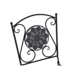 Siena Garden Como Klappstuhl Stahl/Keramik Schwarz Matt / Mosaikoptik -Gartenmobel Verkauf 1203953 5