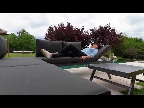 Sieger Auckland Gartensofa 2-tlg. Aluminium/Sunproof Eisengrau/Grau 1 Sieger Auckland Gartensofa 2-tlg. Aluminium/Sunproof Eisengrau/Grau