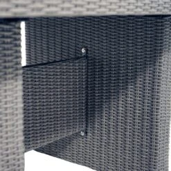 Ploß Vigo Gartentisch 220x100cm Geflecht/Glas Stahlgrau-Meliert/Steinoptik -Gartenmobel Verkauf 1242563 8