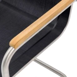 OUTLIV. Maui Freischwinger Edelstahl/Textilene Edelstahl/Schwarz -Gartenmobel Verkauf 1246435 5