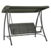 OUTLIV. Rubens Hollywoodschaukel Stahl/Textilene Carbon Black/Moosgrün