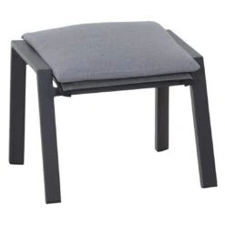 Siena Garden Valencia Hocker Aluminium/Polster Anthrazit/Salt&Pepper