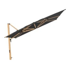 Doppler Alu-Wood Ampelschirm 400x300cm Holzoptik/Alu Anthrazit -Gartenmobel Verkauf 1247920 5