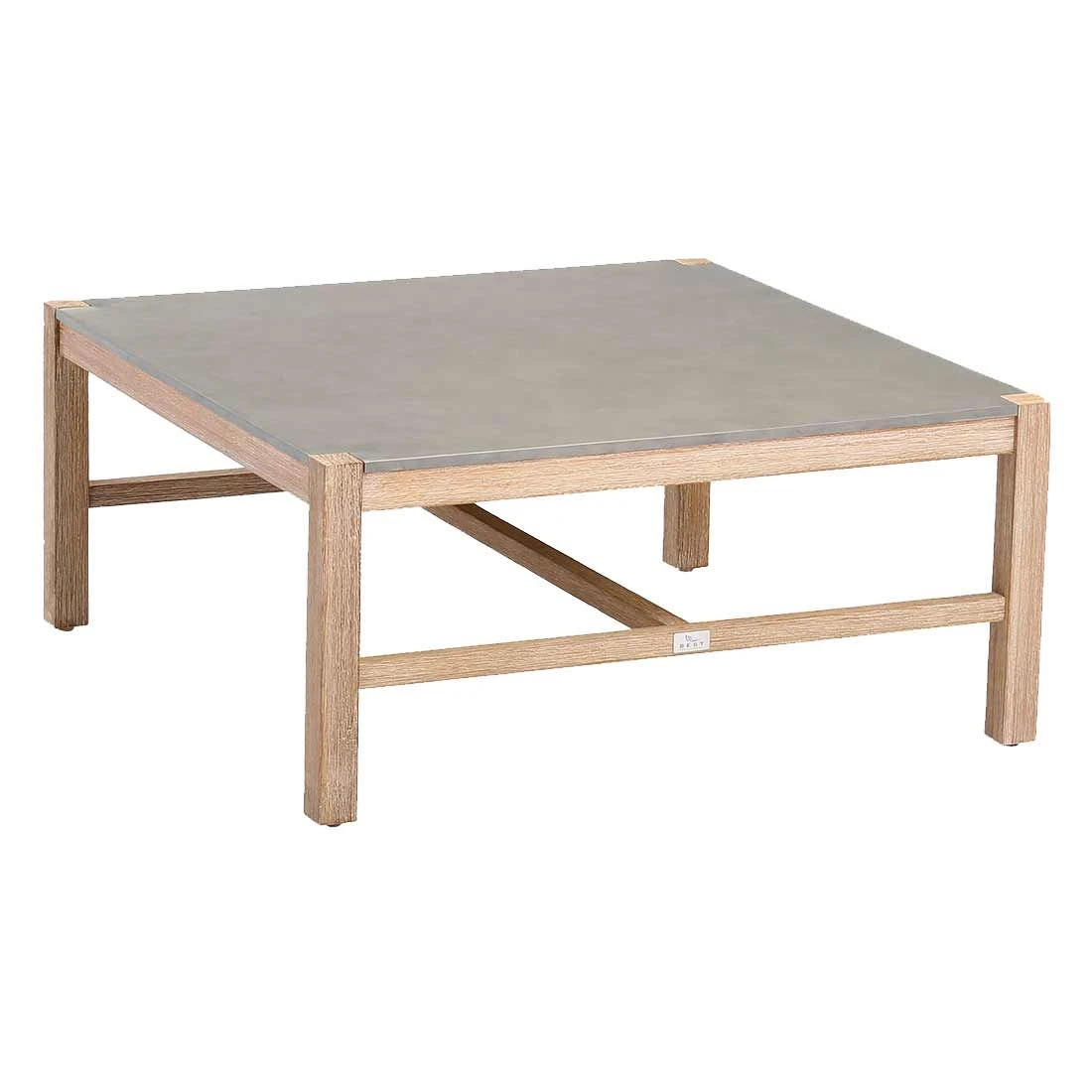 Best Madagaskar Loungetisch 80x80cm Eukalyptus/Beton Teaklook/Grau 1 Best Madagaskar Loungetisch 80x80cm Eukalyptus/Beton Teaklook/Grau