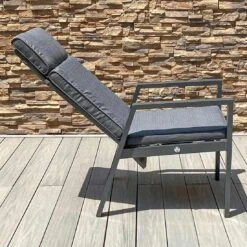 OUTLIV. Barcelona Gartensessel Aluminium/Olefin Anthrazit/Grau -Gartenmobel Verkauf 1251671 4