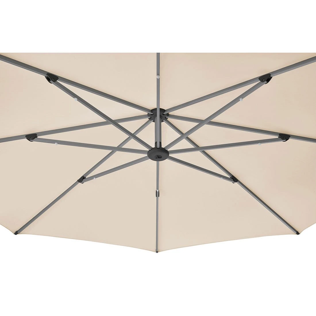 Glatz Sunwing Casa Easy Ampelschirm Ø300 Cm Stone Grey 3 Glatz Sunwing Casa Easy Ampelschirm Ø300 Cm Stone Grey – Bild 3