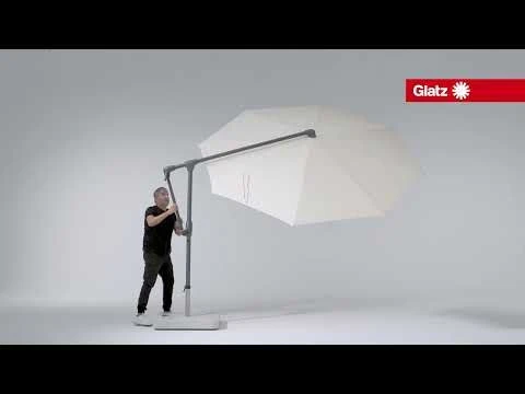 Glatz Sunwing Casa Ampelschirm Ø300cm Granit 1 Glatz Sunwing Casa Ampelschirm Ø300cm Granit