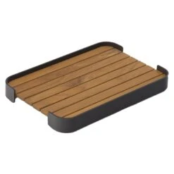 Zebra Carry Tablett 48x32,5 Cm Aluminium Graphit/Teak