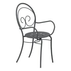 Vermobil Mimmo Stapelsessel Stahl Antikgrau