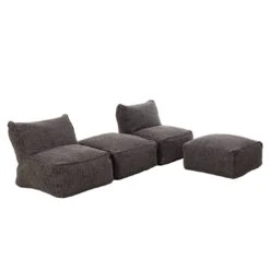 ROOLF Living Loungesesselset Inkl. Hocker Anthrazit -Gartenmobel Verkauf 1304152 6
