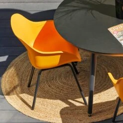 Hartman Sophie Elegance Rondo Gartensessel Aluminium/Kunststoff Carbon Black/Indian Orange -Gartenmobel Verkauf 1305890 6