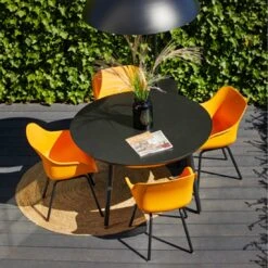 Hartman Sophie Elegance Rondo Gartensessel Aluminium/Kunststoff Carbon Black/Indian Orange -Gartenmobel Verkauf 1305890 7