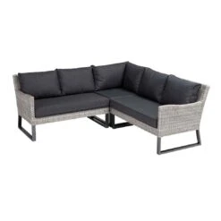 Kettler Palma Wing Endmodul Geflecht/Olefin White Wash/Anthrazit -Gartenmobel Verkauf 1306462 4