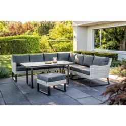 Kettler Palma Wing Endmodul Geflecht/Olefin White Wash/Anthrazit -Gartenmobel Verkauf 1306462 5