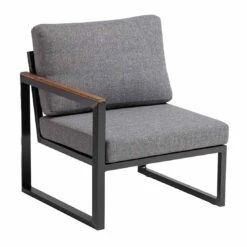 Kettler Ocean Skid City Line Gartensofa Inkl. Beistelltisch Alu/Olefin Anthrazit/Hellgrau Meliert -Gartenmobel Verkauf 1309927 2