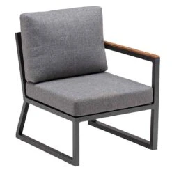 Kettler Ocean Skid City Line Gartensofa Inkl. Beistelltisch Alu/Olefin Anthrazit/Hellgrau Meliert -Gartenmobel Verkauf 1309927 4