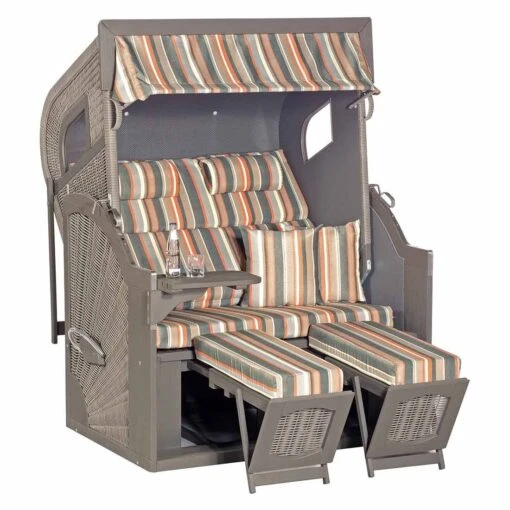 Sunny Smart Rustikal 405 Z Strandkorb Pinie/Geflecht Stone Grey -Gartenmobel Verkauf 1343422 1