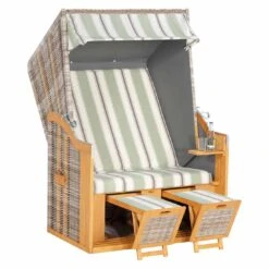 Sunny Smart Rustikal 30 Z Strandkorb Pinie/Geflecht Antik-Weiß