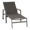 Siena Garden Savona Gartenliege Aluminium/Texfabric Graphit Matt/Quarz-Grau