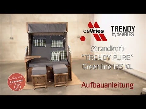 DeVries Pure Greenline 135XL Strandkorb Geflecht/Akazie Des.755 Ice Flower 1 DeVries Pure Greenline 135XL Strandkorb Geflecht/Akazie Des.755 Ice Flower