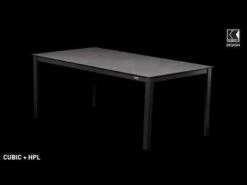 Kettler Cubic Gartentisch-Gestell 180x95cm Aluminium Anthrazit