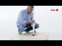 Glatz Twist Mittelstockschirm Ø330cm Smoke