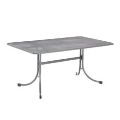 MWH Universal Gartentisch 160x90 Cm Streckmetall Eisengrau
