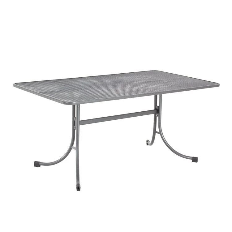 MWH Universal Gartentisch 160x90 Cm Streckmetall Eisengrau 1 MWH Universal Gartentisch 160x90 Cm Streckmetall Eisengrau