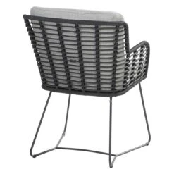 4Seasons Fabrice Gartensessel Edelstahl/Rope Inkl. Kissen Anthrazit -Gartenmobel Verkauf 4seasons fabrice diningsessel edelstahl rope inkl kissen 1355973 4